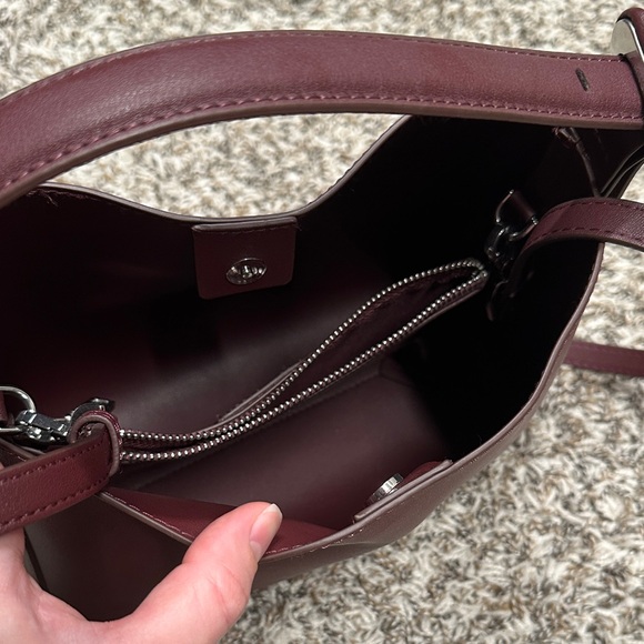 Mango Deep Burgundy Shopper Bag - Picture 6 of 6